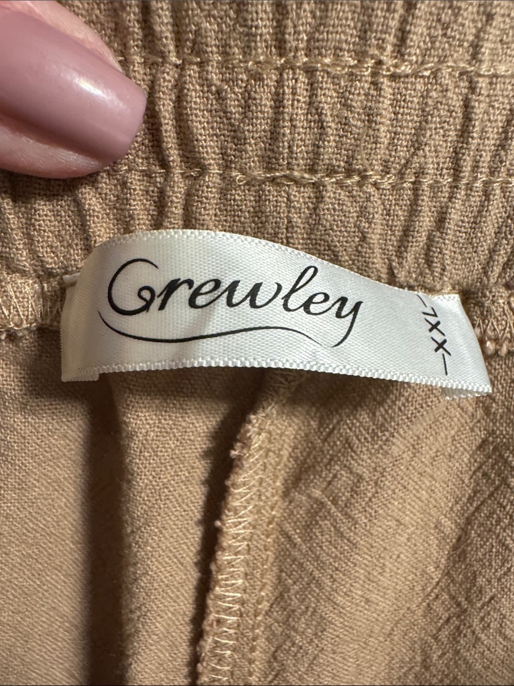 Relaxed Drawstring Pants in Camel XXL - Picture 3 of 6